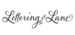 Lettering Lane Logo single line